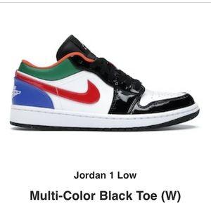 Women’s Jordan 1 low in multi-color
